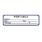 Nevs Portable Exam Labels - Portable 7/8" x 3" White w/Reflex Blue & Black X-2994 - alternate 1
